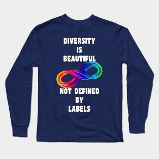 Autism Awareness Diversity No Labels Long Sleeve T-Shirt